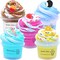 5 Pieces Butter Slime,Pink Strawberry, Blue Ice Cream, Coffee Cotten Candy Slime with Dual Colors, Super Soft and Non-Sticky, Birthday Gifts for Girl and Boys